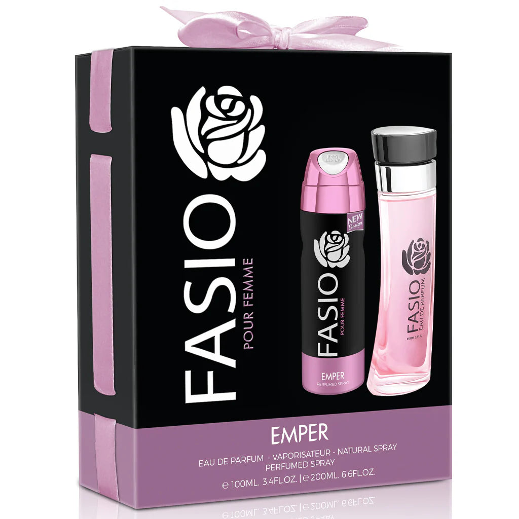 Emper Fasio Pour Femme Gift Set 100ml Free Deo